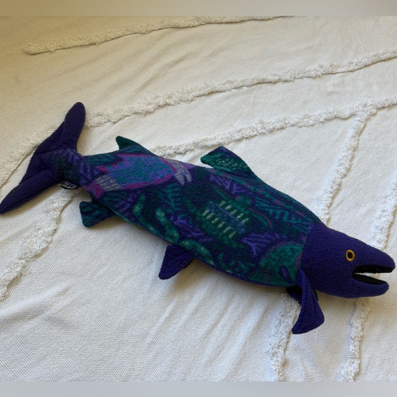RARE 90’s Vintage Patagonia Stuffed Salmon Plush Fish Multicored - Picture 1 of 7
